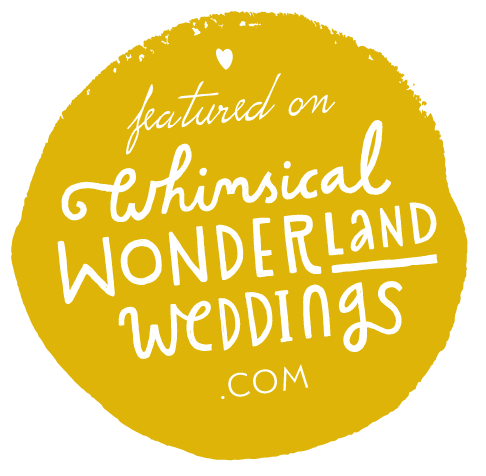 Featured on whimsicalwonderlandweddings.com